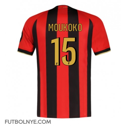 Camiseta OGC Nice Youssoufa Moukoko #15 Primera Equipación 2024-25 manga corta